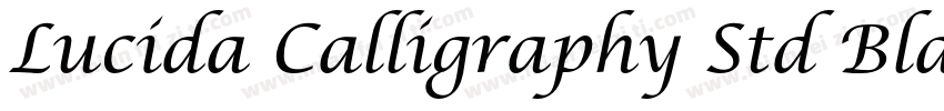 Lucida Calligraphy Std Black字体转换